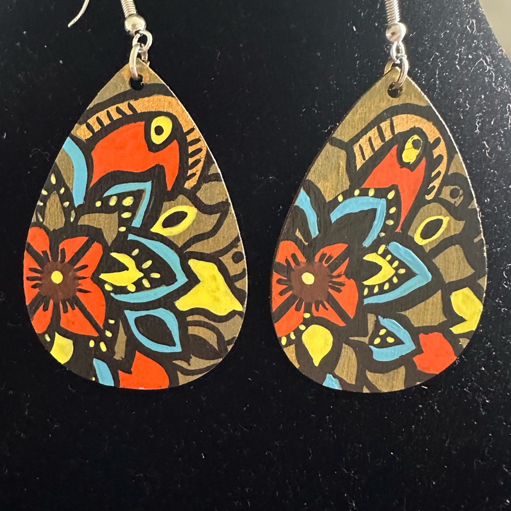 Colorful Teardrop Earrings